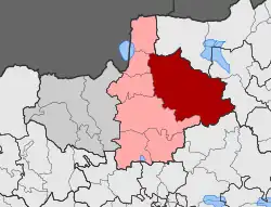 Location within the regional unit