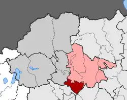 Location within the regional unit