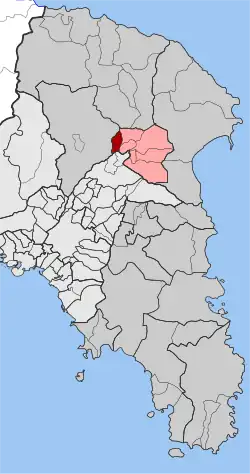 Location within the regional unit