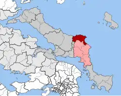 Location within the regional unit