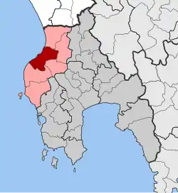 Location within the regional unit