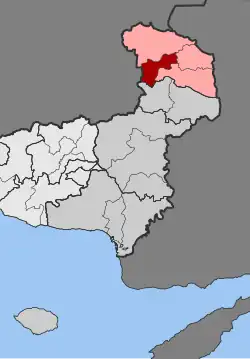 Location within the regional unit