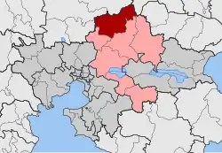 Location within the regional unit
