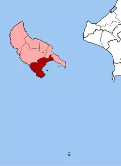 Location within the regional unit