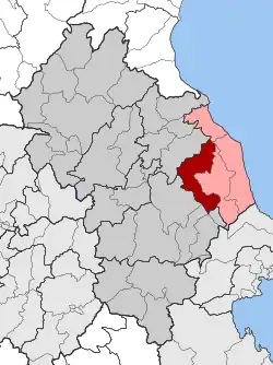 Location within the regional unit