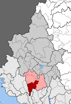 Location within the regional unit
