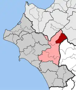 Location within the regional unit