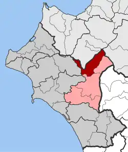 Location within the regional unit