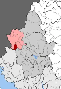 Location within the regional unit