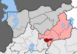 Location within the regional unit