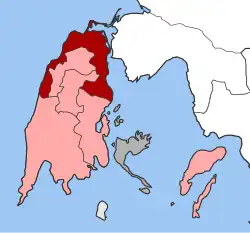 Location within the regional unit