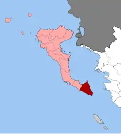 Location within the regional unit