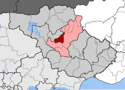 Location within the regional unit