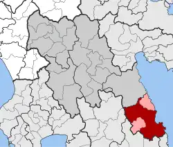 Location within the regional unit