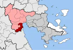 Location within the regional unit