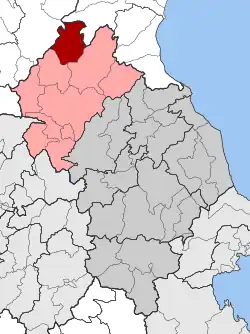 Location within the regional unit
