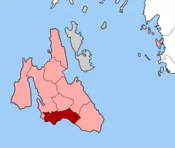 Location within the regional unit