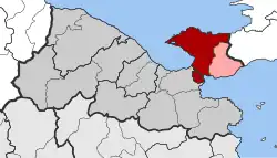 Location within the regional unit