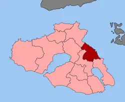 Location within the regional unit