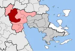 Location within the regional unit