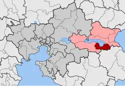 Location within the regional unit