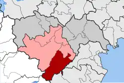 Location within the regional unit