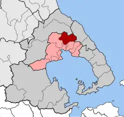 Location within the regional unit