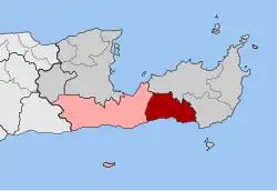 Location within the regional unit