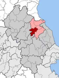 Location within the regional unit