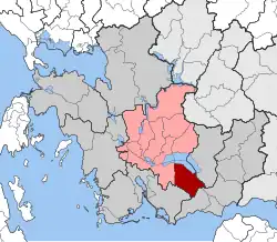 Location within the regional unit