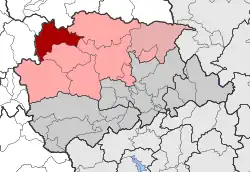 Location within the regional unit
