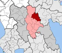 Location within the regional unit