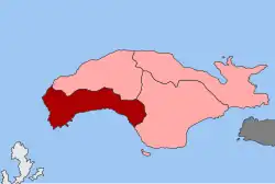 Location within the regional unit