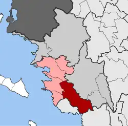 Location within the regional unit