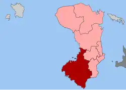 Location within the regional unit