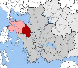 Location within the regional unit