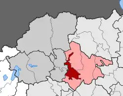 Location within the regional unit