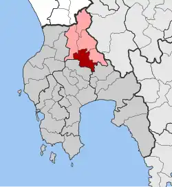 Location within the regional unit