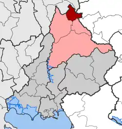 Location within the regional unit