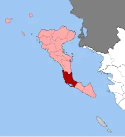 Location within the regional unit