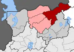 Location within the regional unit