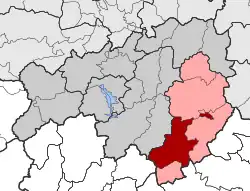 Location within the regional unit