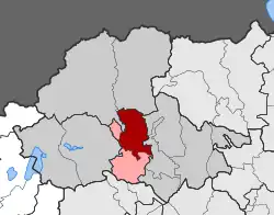 Location within the regional unit