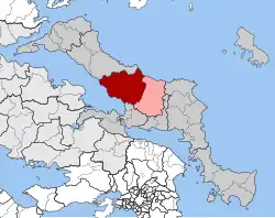 Location within the regional unit