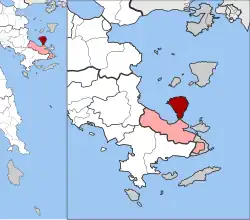 Location within the regional unit