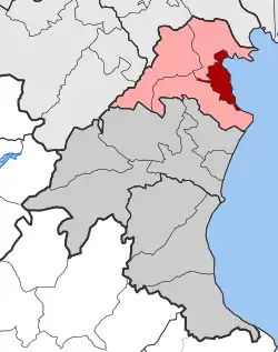 Location within the regional unit