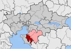 Location within the regional unit