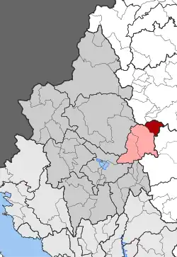 Location within the regional unit