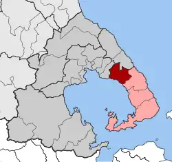 Location within the regional unit