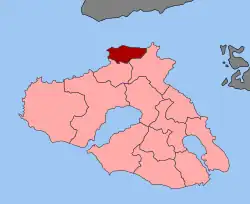 Location within the regional unit